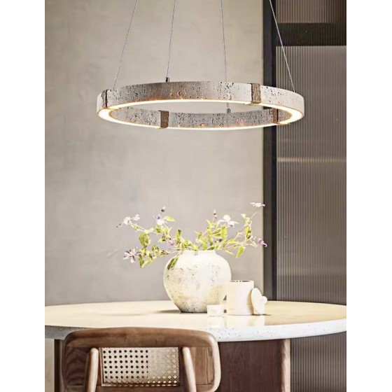 Lustre Pierre Travertin