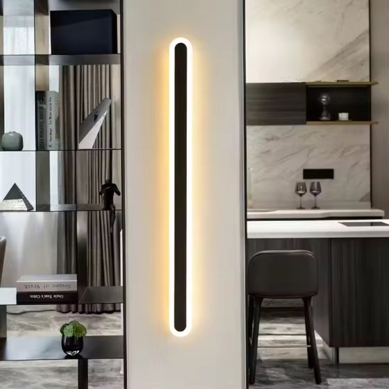 Applique murale à bande Noir