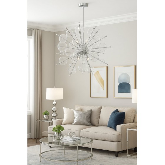 Lustre pissenlit en verre...