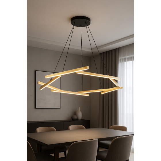 Lustre Hexagone 80CM