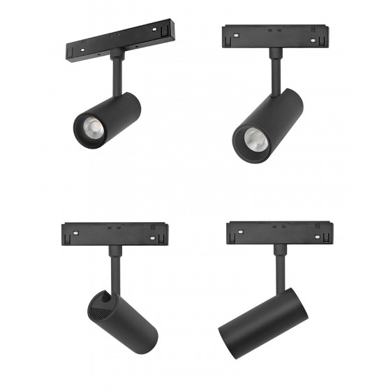 Projecteur EKOLED magnétique en tube Noir