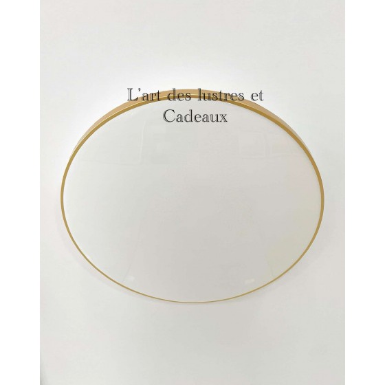 Plafonnier LED rond doré 37W