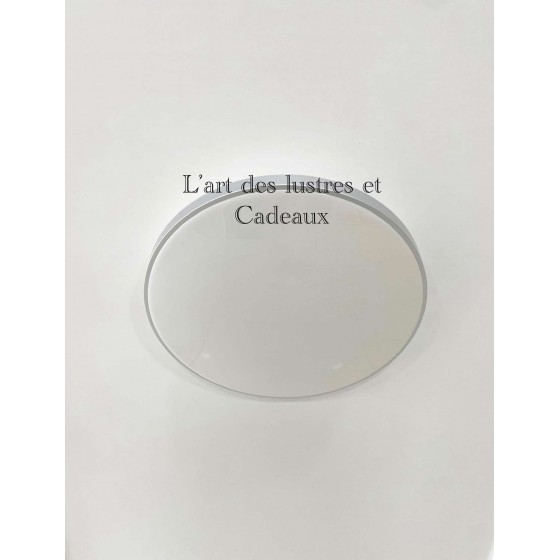 Plafonnier LED rond silver 18W