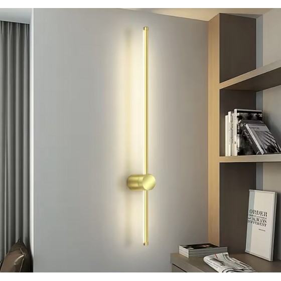 Applique murale LED doré 80cm