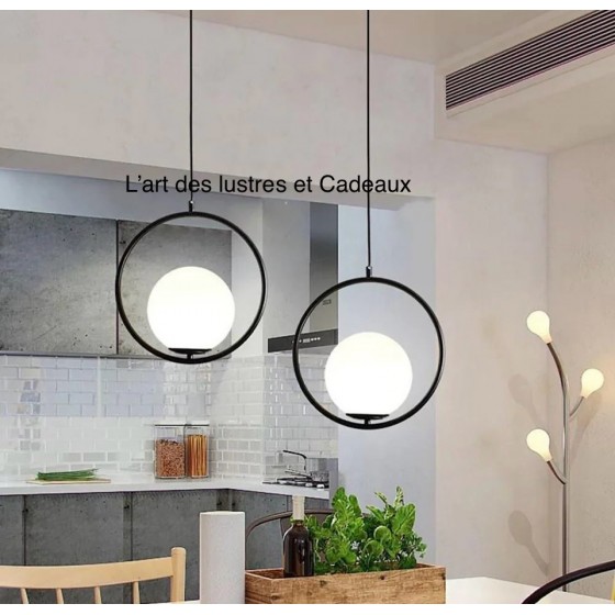 Lampe à suspendue Noir